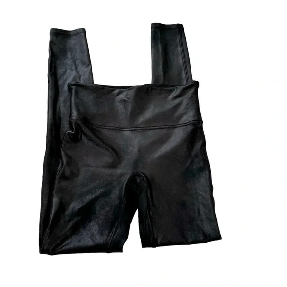 SPANX Faux Leather High Waisted Leggings Black Size S - Picture 5 of 12